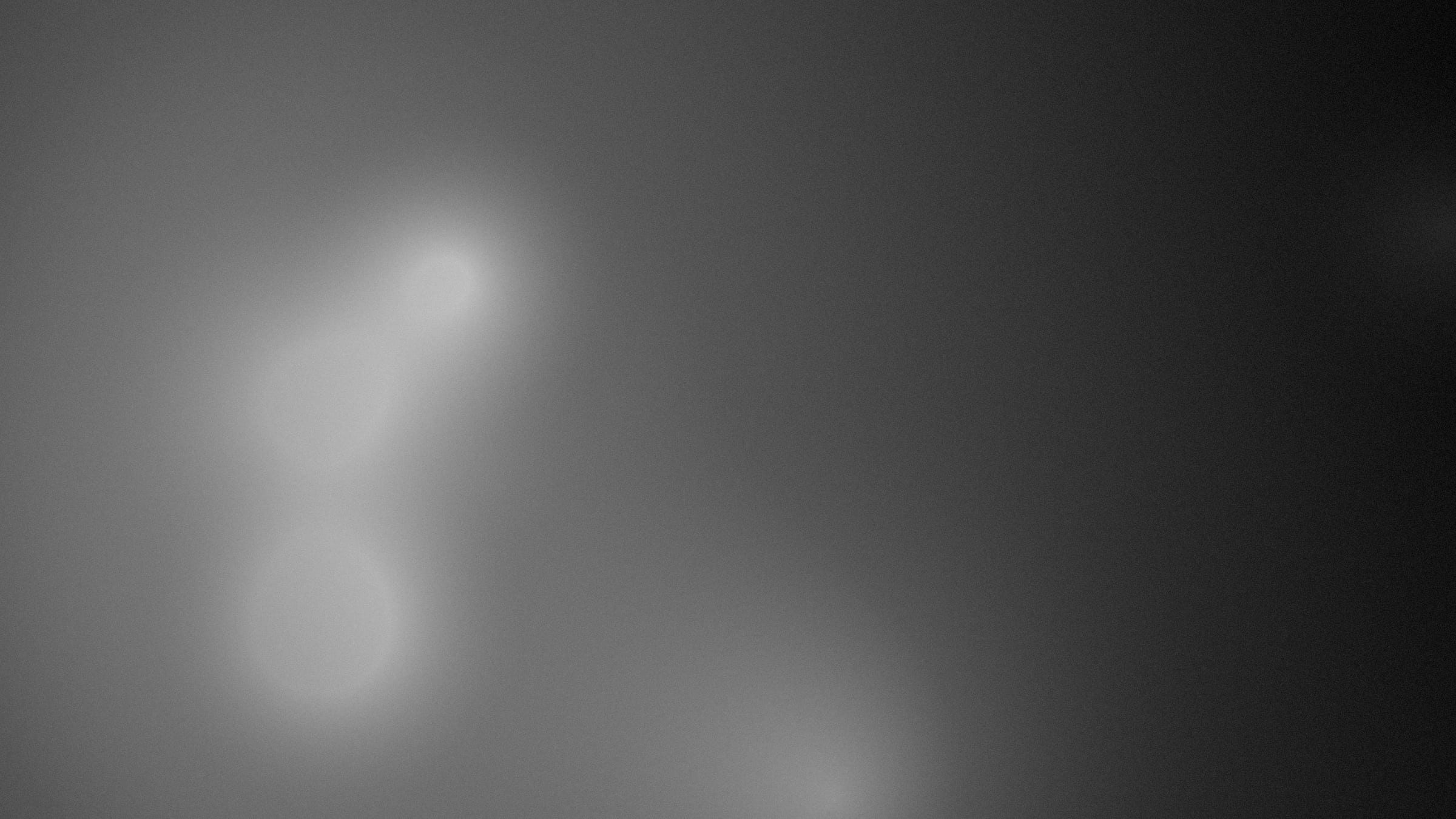 Condensation on the ceiling caught in a beam